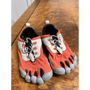 Vibram FiveFinger Women's 38 EU 6.5-7 OrangeV Run Barefoot Minimal Running Shoes